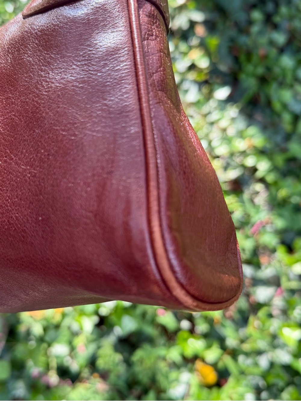 Bally VINTAGE Y2K Cognac Leather Shoulder Baguette Bag Pristine Gold Hardware - Picture 7 of 16